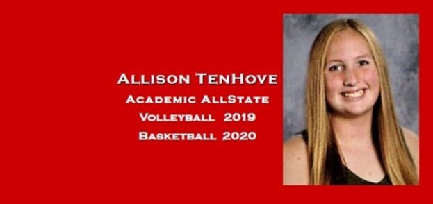 Allison TenHove - AllState Vball 2019, Bsktball 2020