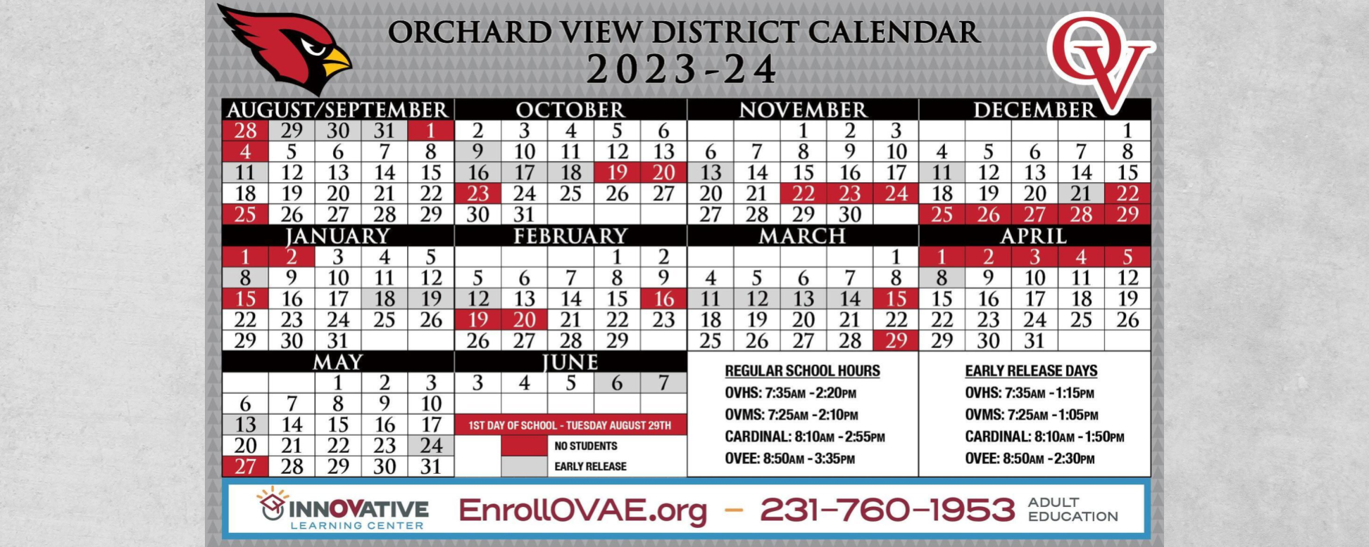 2023-2024 District Calendar