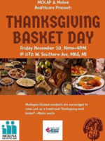 Thanksgiving Basket Day -  November 20, 2020,  noon - 4:00 p.m.