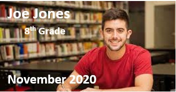 Mike Jones - 6th grade - Nov 2020