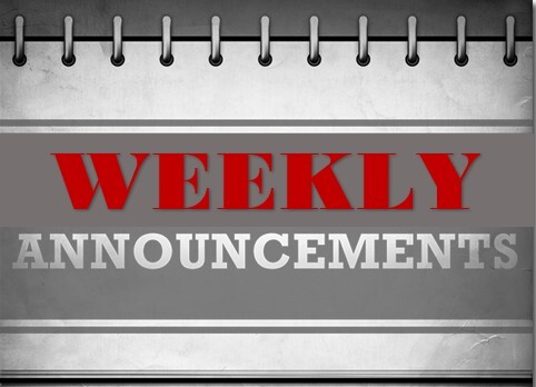 Weekly Announcements